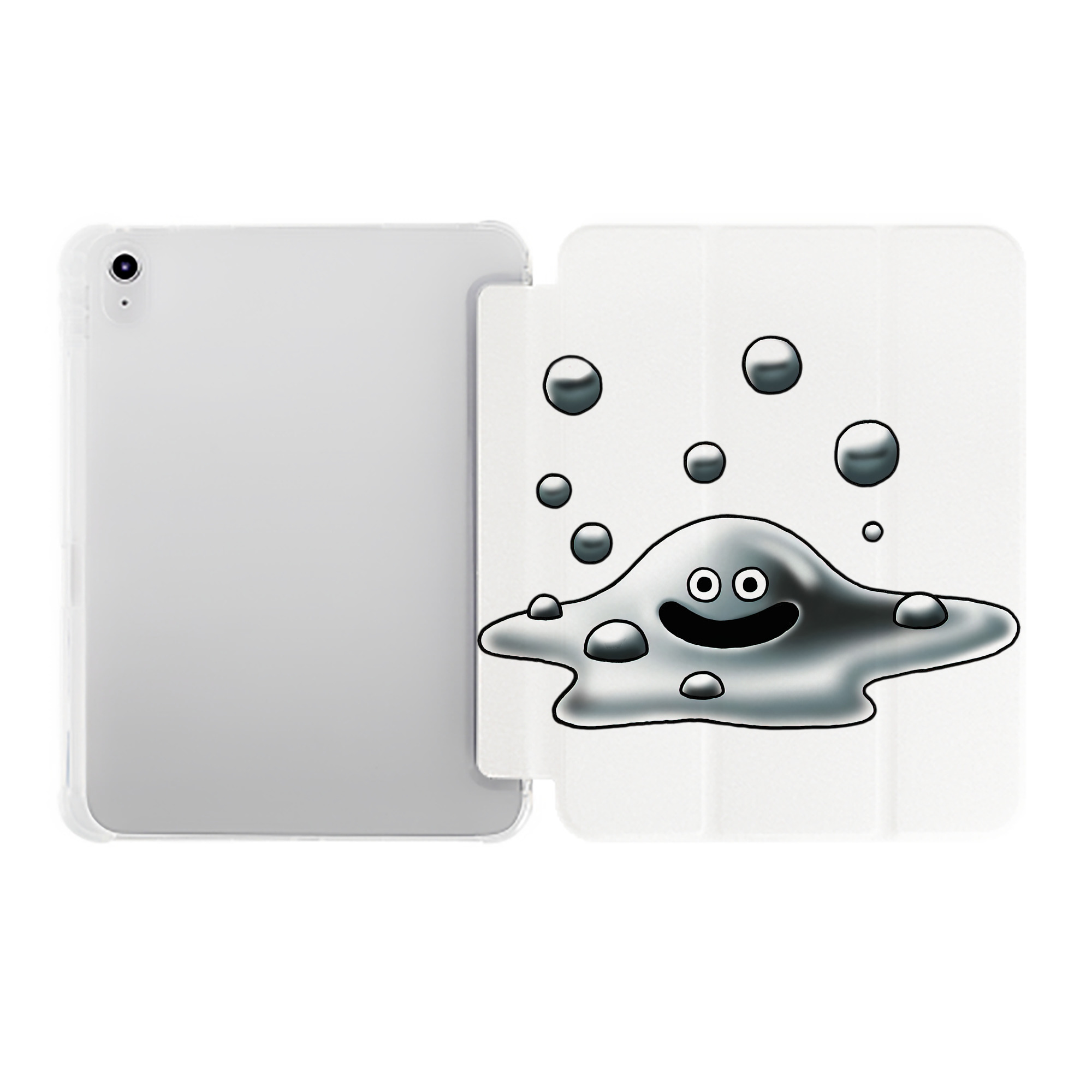 （画像用） ドラゴンクエスト Doragon Kuesuto Dragon Quest IPad ケース ペン収納付き 三つ折りスタンド PUレザー×シリコン 対応機種9.5/10.5/10.9インチ
